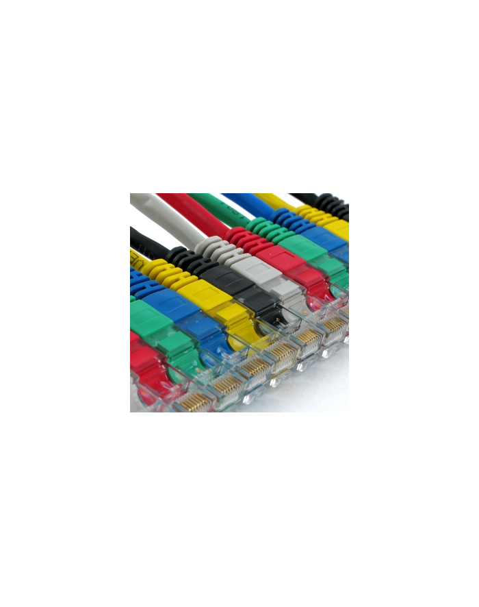 Netrack patchcord RJ45, osłonka zalewana, kat 5e UTP, 0.25m zółty główny