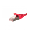 Netrack patchcord RJ45, osłonka zalewana, kat. 5e FTP, 0.5m czerwony - nr 8