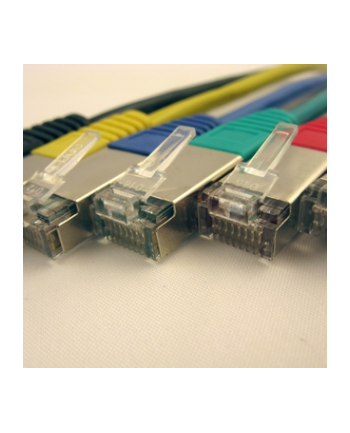 Netrack patchcord RJ45, osłonka zalewana, kat. 5e FTP, 0.5m czerwony