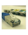 Netrack patchcord RJ45, osłonka zalewana, kat. 5e FTP, 10m niebieski - nr 1