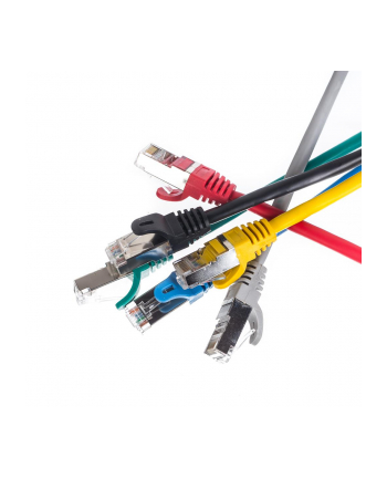 Netrack patchcord RJ45, osłonka zalewana, kat. 5e FTP, 1m szary