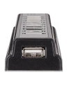 MANHATTAN  Hub USB 2.0 10 Portów + Zasilacz, Czarny - nr 53