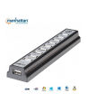 MANHATTAN  Hub USB 2.0 10 Portów + Zasilacz, Czarny - nr 13