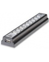 MANHATTAN  Hub USB 2.0 10 Portów + Zasilacz, Czarny - nr 52