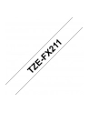 Taśma do P-touch TZE-FX211 6mm flexi biała/czarny nadruk - nr 2