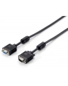Equip kabel monitorowy, przedłużacz SVGA D-sub 15m/15f, ferryt 15m, black - nr 4