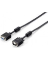 Equip kabel monitorowy, przedłużacz SVGA D-sub 15m/15f, ferryt 20m, black - nr 18