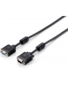 Equip kabel monitorowy, przedłużacz SVGA D-sub 15m/15f, ferryt 20m, black - nr 20