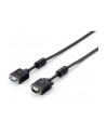 Equip kabel monitorowy, przedłużacz SVGA D-sub 15m/15f, ferryt 20m, black - nr 24