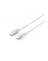 Equip AM-BM kabel USB 2.0, 3m, przeźroczysty, podwójny ekran - nr 12