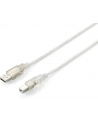 Equip AM-BM kabel USB 2.0, 3m, przeźroczysty, podwójny ekran - nr 13