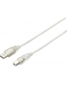 Equip AM-BM kabel USB 2.0, 3m, przeźroczysty, podwójny ekran - nr 16