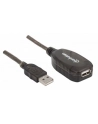 MANHATTAN Przedłużacz USB 2.0 A-A M/Ż aktywny 20m - nr 19