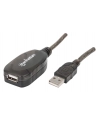 MANHATTAN Przedłużacz USB 2.0 A-A M/Ż aktywny 20m - nr 2
