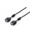 Equip kabel monitorowy HQ SVGA D-sub 15m/15m, ferryt, 5m, black - nr 2