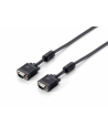 Equip kabel monitorowy HQ SVGA D-sub 15m/15m, ferryt, 5m, black - nr 3