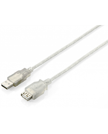 Equip AM-FM przedłużacz USB 2.0, 3m, przeźroczysty, podwójny ekran