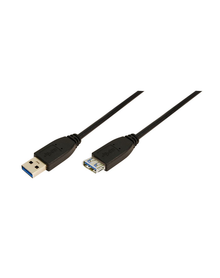 LOGILINK - Kabel USB 3.0 Typ-A męski do Typ-A żeński dł. 3m, czarny główny