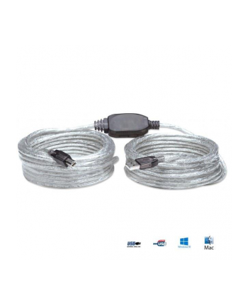 Manhattan Kabel USB 2.0 A-B M/M aktywny 11m