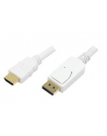 LOGILINK - Kabel Display Port do HDMI, biały 2m - nr 6