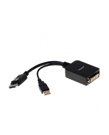 Delock Adapter Displayport męski > DVI-I 24+5 żeński aktywny 23 cm