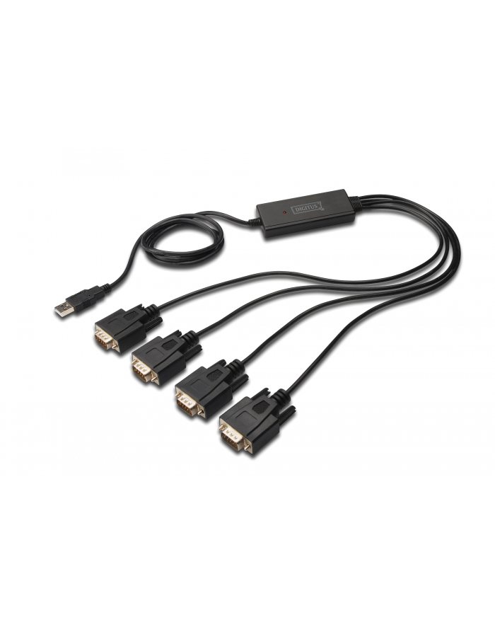 Digitus kabel-konwerterUSB2.0/4 x RS232 (DB9M), 5 LGW główny