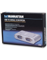 MANHATTAN  Konwerter USB na port szeregowy RS232 DB9M, 4-portowy - nr 12