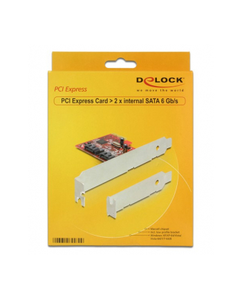 Delock karta pci express -> Sata Internal 6Gb/s  x2