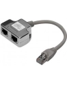 Adapter RJ45  na kablu / 2x gniazdo RJ45 ekran - nr 17