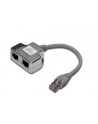 Adapter RJ45  na kablu / 2x gniazdo RJ45 ekran - nr 7