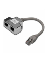 Adapter RJ45  na kablu / 2x gniazdo RJ45 ekran - nr 5