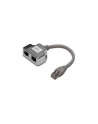 Adapter RJ45  na kablu / 2x gniazdo RJ45 ekran - nr 8