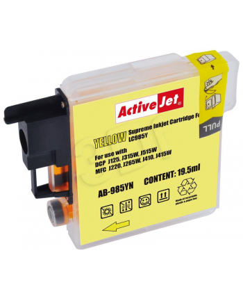 TUSZ ACTIVEJET BROTHER LC985Y YELLOW nr 2