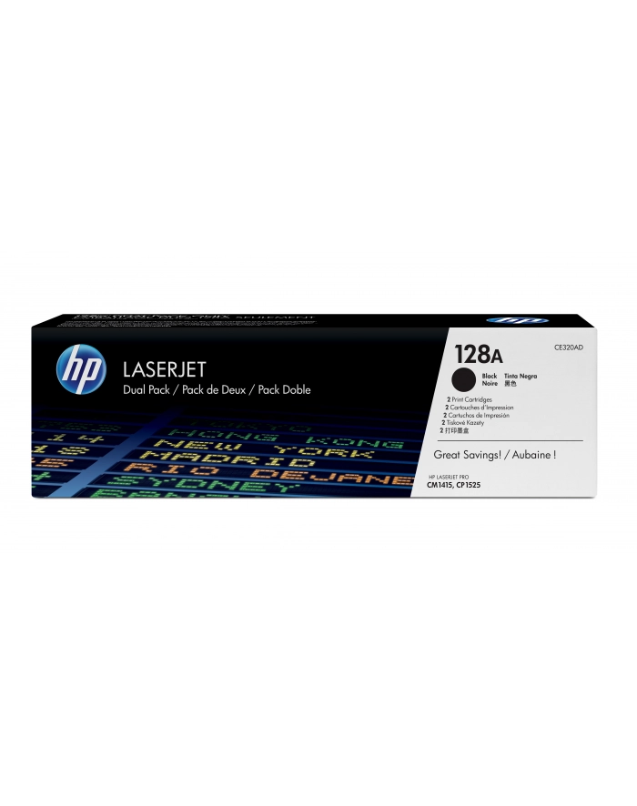 Toner CP1525/CM1415 Czarny CE320AD Dual Pack główny