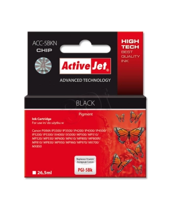 TUSZ ACTIVEJET CANON PGI-5 BLACK CHIP nr 2