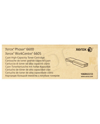 Toner Xerox cyjan do Phaser 6600/6605, 6000 str.<br>[106R02233]