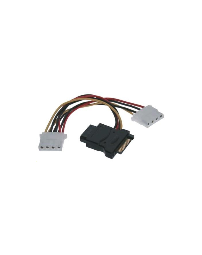 PREMIUMCORD Kabel SATA zasilający (Y) redukcja -> 3x Molex 5,25'' (16cm) główny