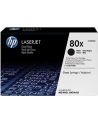 Toner HP czarny 80X Dual pak do LJ Pro 400 M401/M425, CF280XD<br>[CF280XD] - nr 28