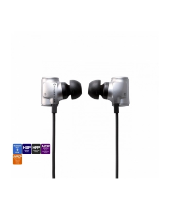 Słuchawki Stereo bluetooth z pilotem, srebrne nr 1