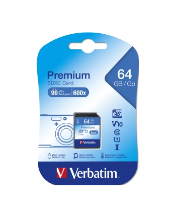 VERBATIM SDXC Memory Card Class 10 64GB , UHS-1 nr 2