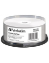 VERBATIM BD-R(25-pack)Blu-Ray/spindle/DL+/6x/50GB/ WIDE PRINTABLE NO ID SURFACE HARD COAT - nr 19