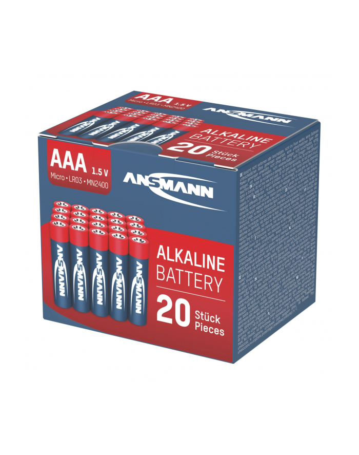 Bateria ANSMANN alkaiczne AAA /R03/ , box 20ks główny