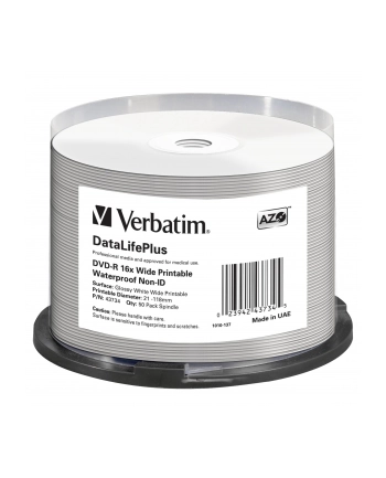 VERBATIM DVD-R(50-Pack)Spindle/Printable/16x/4.7GB/NON-ID nr 1