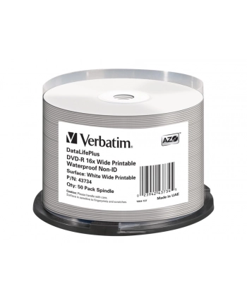 VERBATIM DVD-R(50-Pack)Spindle/Printable/16x/4.7GB/NON-ID nr 2