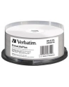 VERBATIM BD-R(25-pack)Blu-Ray/spindle/DL+/6x/50GB/ WIDE PRINTABLE NO ID SURFACE HARD COAT - nr 10