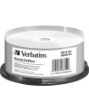 VERBATIM BD-R(25-pack)Blu-Ray/spindle/DL+/6x/50GB/ WIDE PRINTABLE NO ID SURFACE HARD COAT - nr 26