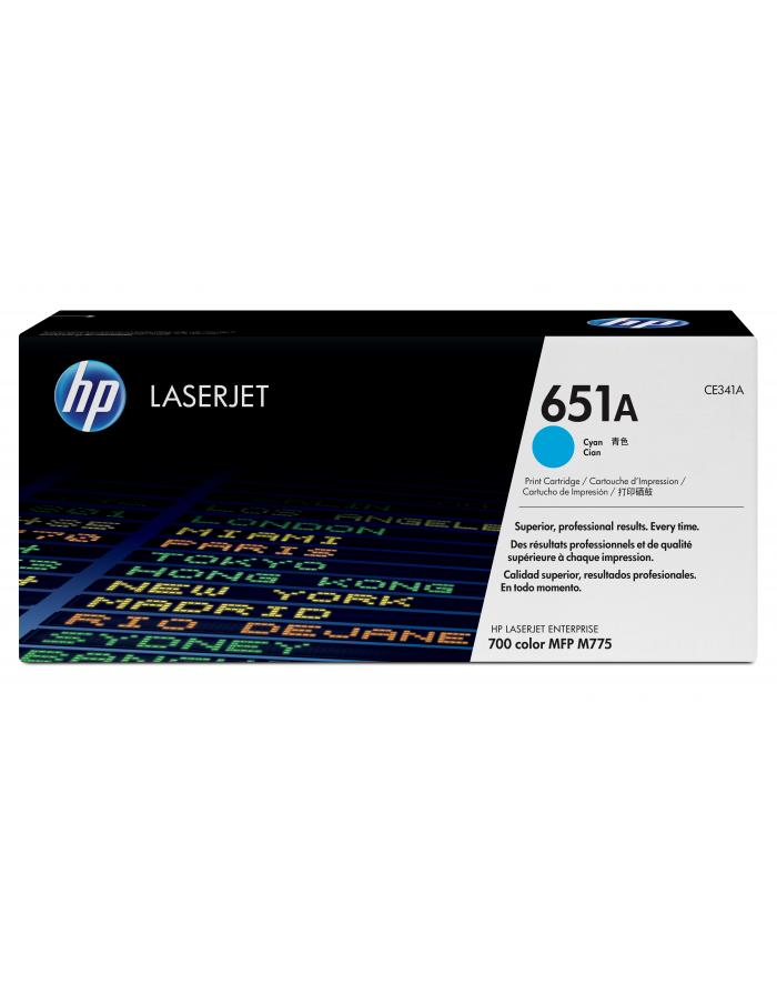 Toner HP 651A cyan główny