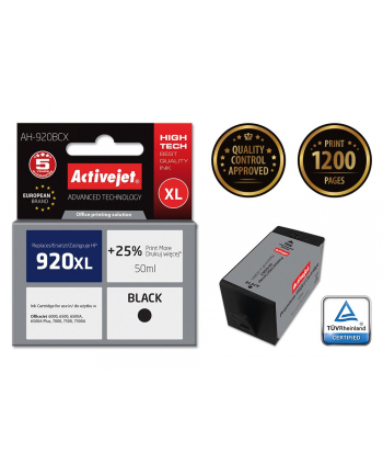 ActiveJet AH-920BCX tusz czarny do drukarki HP (zamiennik HP 920XL CD975AE) nr 1