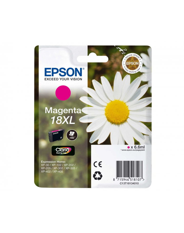 Tusz Epson CLARIA Home 18XL - magenta główny