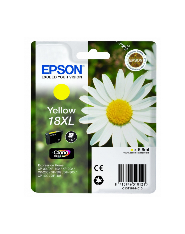 Tusz Epson CLARIA Home 18XL - żółty główny